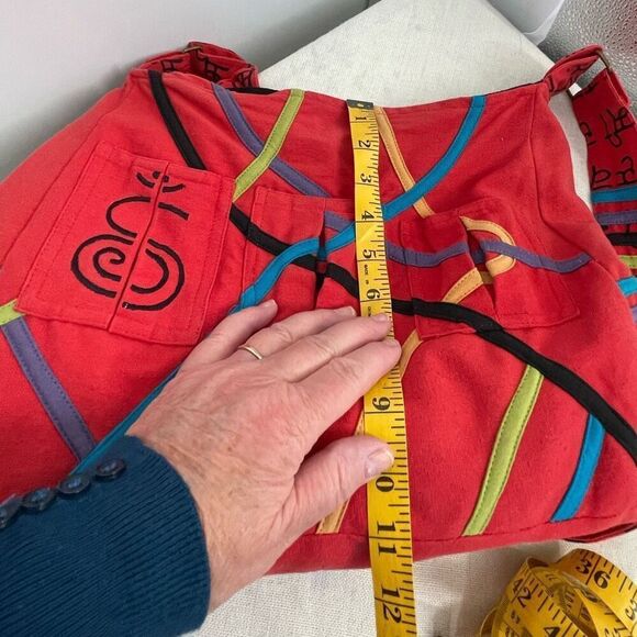 The Collection Royal crossbody bag 100% cotton boho festival made in Nepal. - Picture 4 of 10